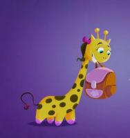 الزرافة ظريفة 