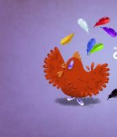 الآنسة دجاجة و الطبل 