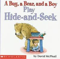 bug a bear and a boy play hide and seek
